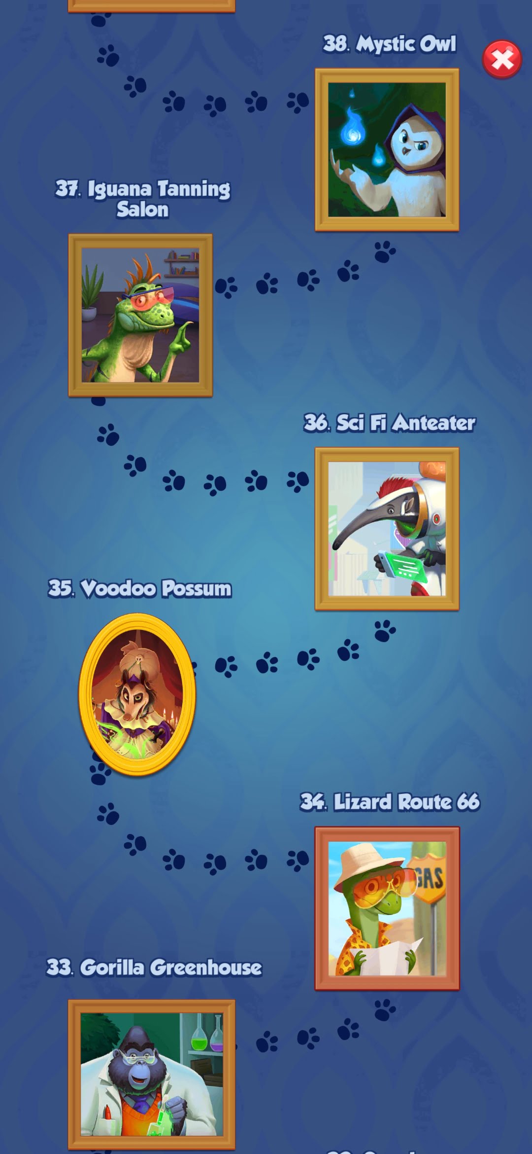 Pet Master Village List, Pet Master Village Cost, Pet Master Level Full